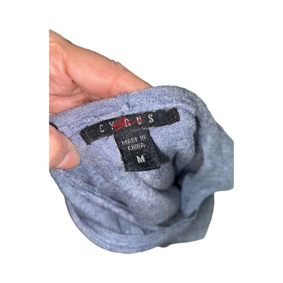 Sz.M*Miley Cyrus*Heather Blue Sweater/Hoodie--Kangaroo Pocket - Picture 7 of 7